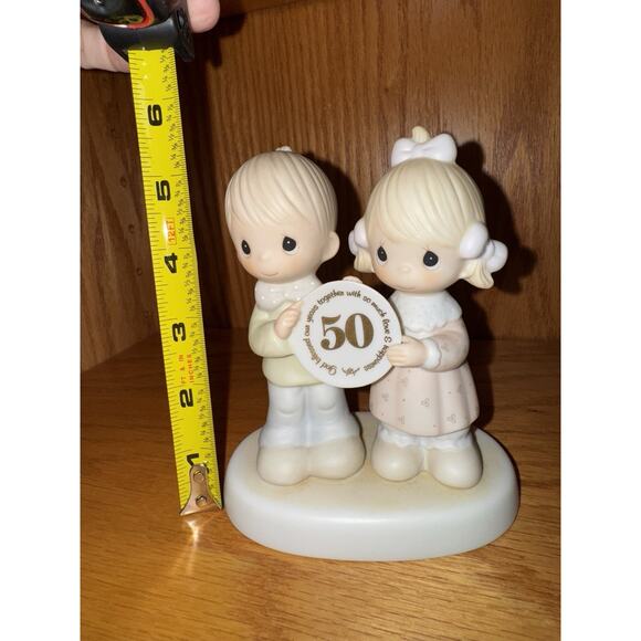 Precious Moments 50th Anniversary God Blessed Our Years Together E-2860 1983 - Picture 10 of 10